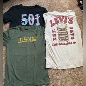 Levi's Kids Graphic T-Shirts - Black, Green, White